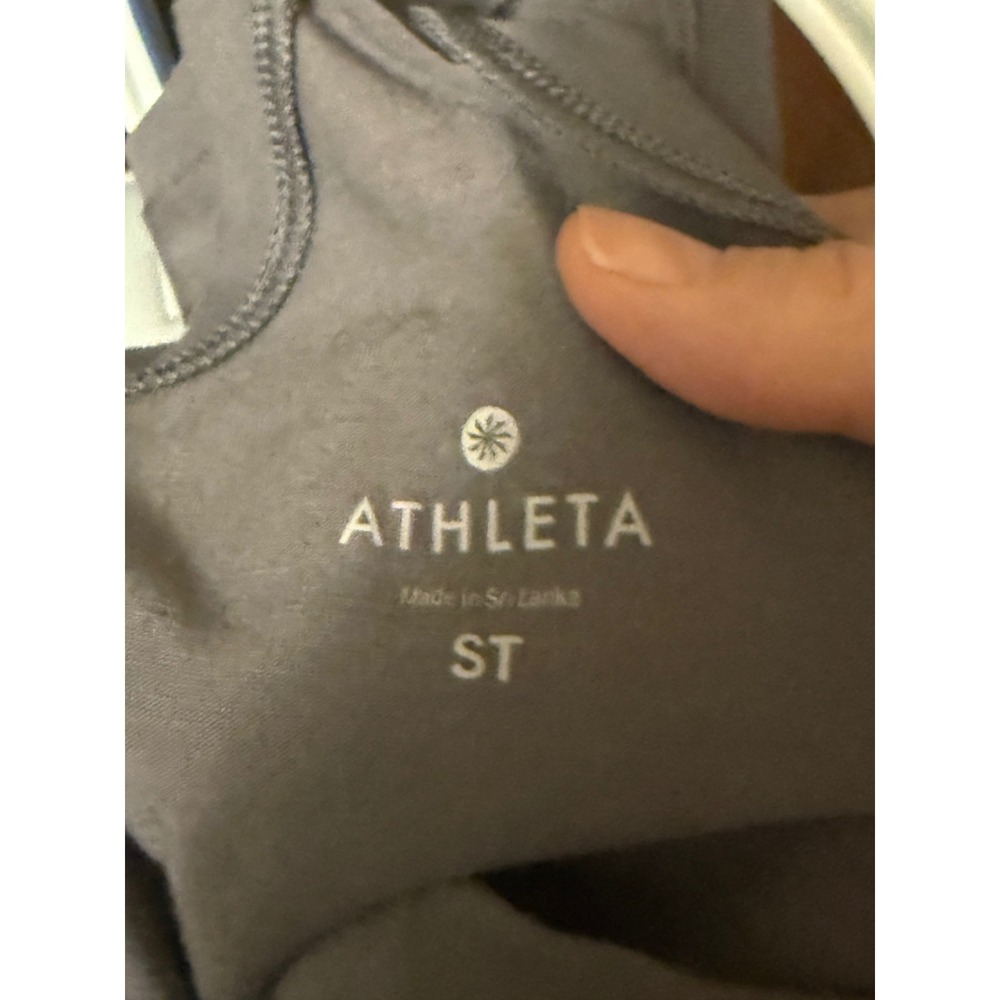 Athleta Gray Racerback Tank Top Womens Size‎ Small Tall ST Activewear Yoga Gym - Picture 3 of 3